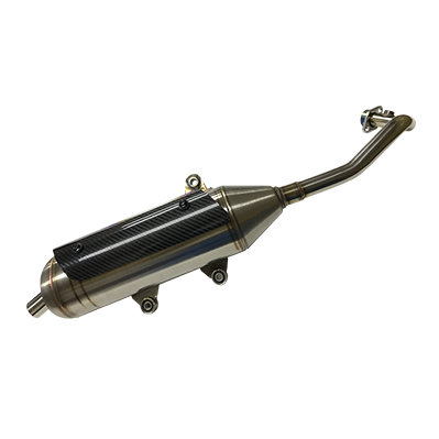 Biao Hu 125 Exhaust Pipe (White Iron)