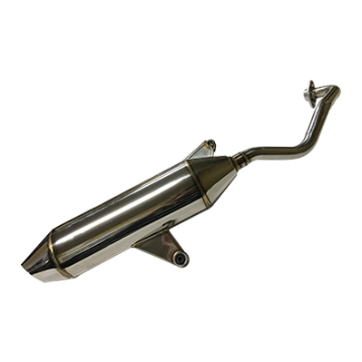 Carp mouth 125 exhaust pipe (all white iron)