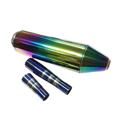 Color titanium exhaust pipe